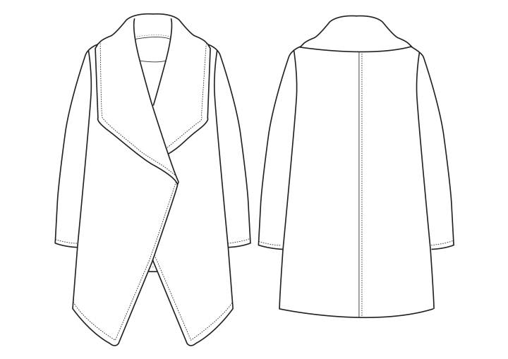 大衣-女裝設計-服裝設計